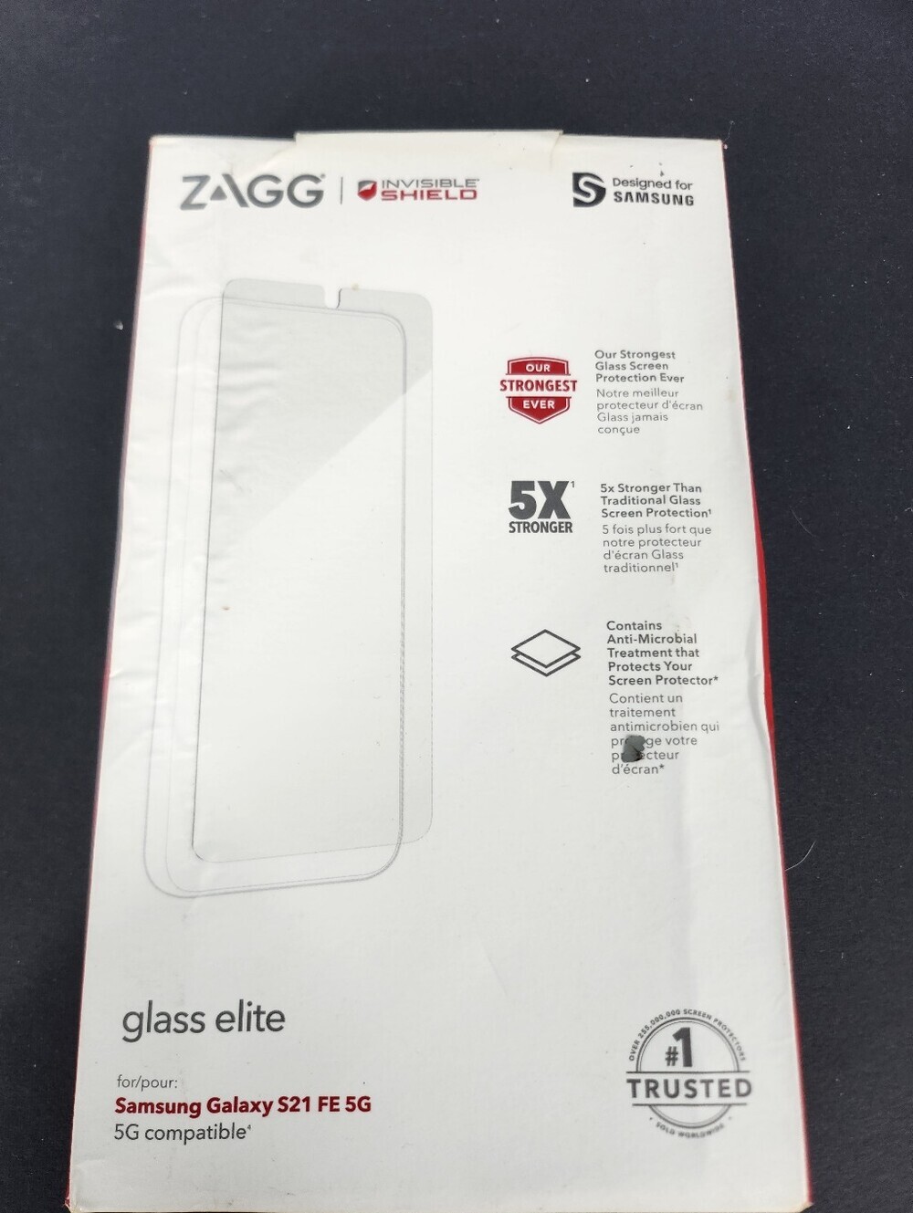 ZAGG Glass Elite Screen Protector for Samsung Galaxy S21 FE 5G - New In Box